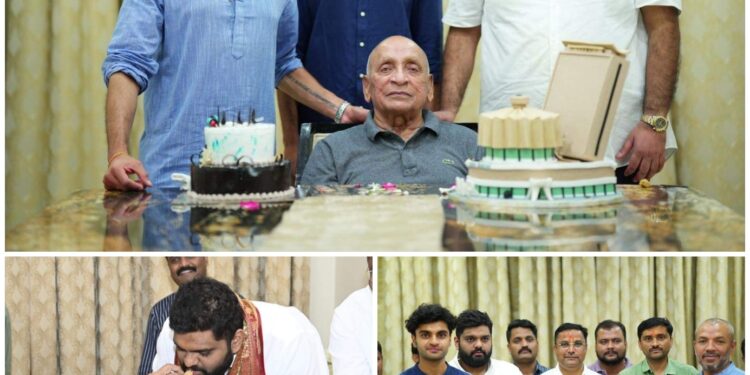 मल्हार पाटील यांचा वाढदिवस, डॉ पद्मसिंह पाटील अन विधानभवनाची केकमधील प्रतिकृती – आमदारकीसाठी इच्छुक, लढण्याची चर्चा