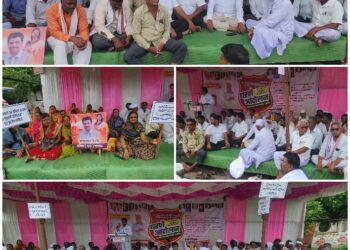 धरणे आंदोलन – शेतकरी आक्रमक, अनिल जगताप याच्या नेतृत्वात आंदोलन सुरु, 51 ग्रामपंचायतीने दिला पाठिंबा