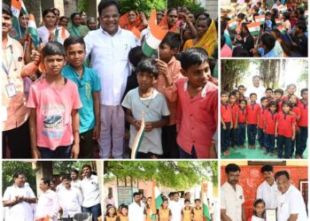 संवाद देशाच्या भावी पिढीशी – पालकमंत्री डॉ तानाजीराव सावंत यांनी विद्यार्थ्याना केले मार्गदर्शन