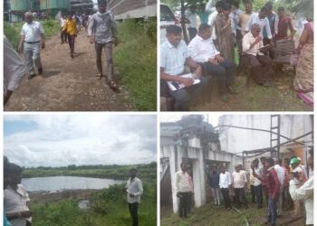 चौकशी पथकाची संयुक्त पाहणी, अहवालाकडे लक्ष – दारू उत्पादन करणाऱ्या ॲडलर्स कंपनीकडुन प्रदुषण 