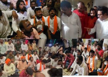 राज ठाकरे व मराठा आंदोलकांची आमने सामने चर्चा – आक्रमक आंदोलन व ठिय्या 