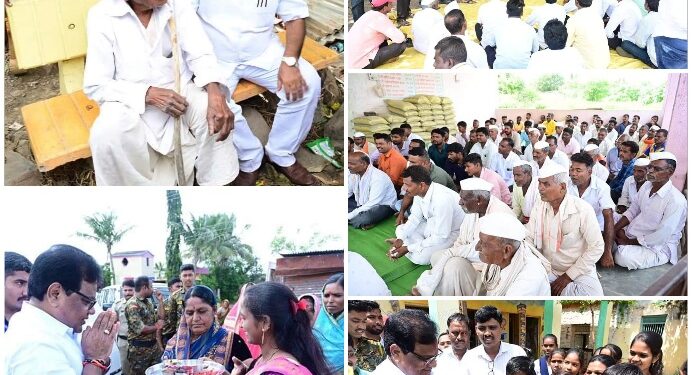 गाव संवाद दौरा – पालकमंत्री तथा आरोग्यमंत्री प्रा डॉ तानाजीराव सावंत यांचा नागरिकांशी संवाद