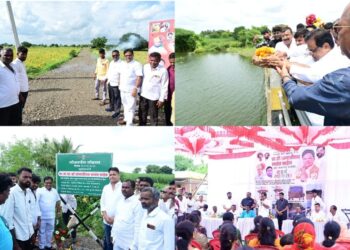 भुमीपुजन व लोकार्पण – पालकमंत्री डॉ तानाजीराव सावंत यांनी रस्ते, पाणी पुरवठासाठी दिला निधी