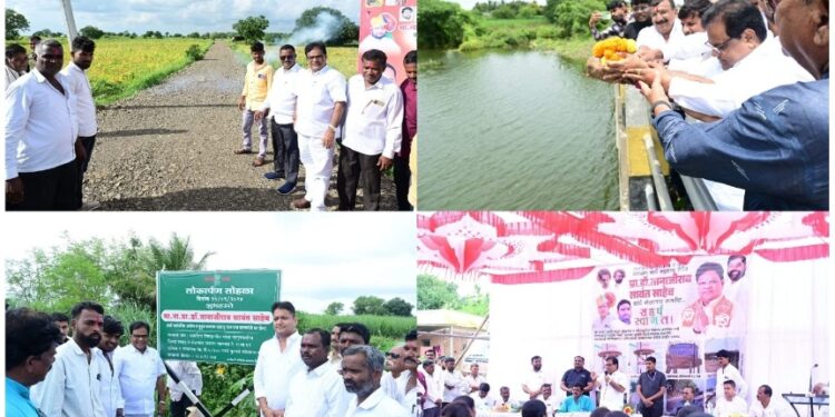भुमीपुजन व लोकार्पण – पालकमंत्री डॉ तानाजीराव सावंत यांनी रस्ते, पाणी पुरवठासाठी दिला निधी