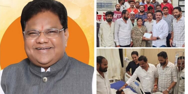 कर्तव्य, मदतीचा हात – गंभीर जखमी झालेल्या चिमुकलीला आरोग्यमंत्री डॉ तानाजीराव सावंत यांनी दिली साथ