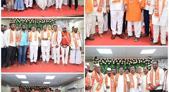 वंचित व महाविकास आघाडीला धक्का – पालकमंत्री डॉ तानाजीराव सावंत यांच्या हस्ते शिवसेनेत प्रवेश