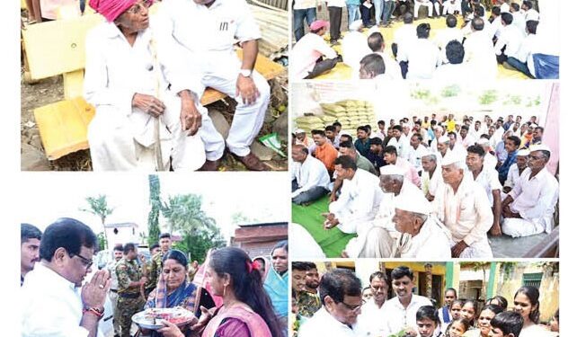 गाव संवाद दौरा, थेट संवाद – पालकमंत्री डॉ तानाजीराव सावंत यांनी जाणुन घेतल्या समस्या