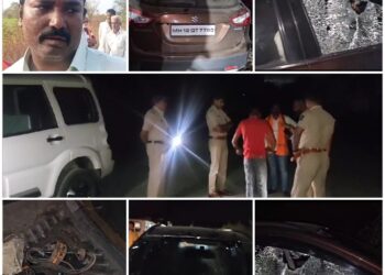 पेट्रोल, अंडी, दगड – सरपंच नामदेव निकम यांच्यावर जीवघेणा हल्ला, पवनचक्की वादातुन हल्ल्याचा संशय 