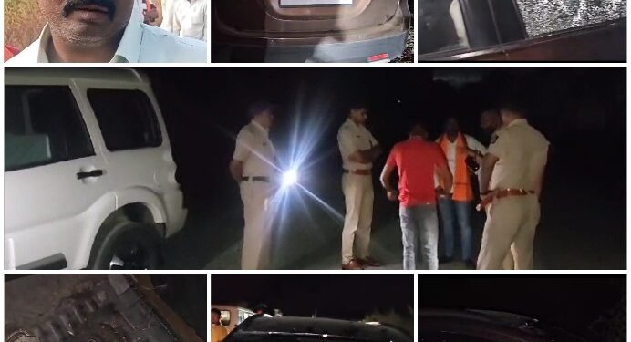 पेट्रोल, अंडी, दगड – सरपंच नामदेव निकम यांच्यावर जीवघेणा हल्ला, पवनचक्की वादातुन हल्ल्याचा संशय